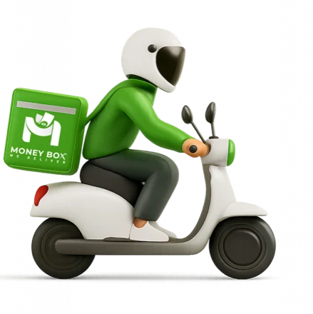MoneyBox scooter cash courier